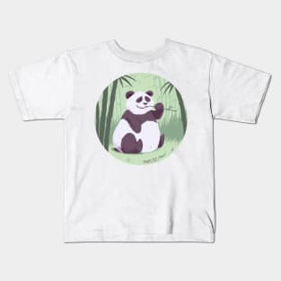 Panda in spring Kids T-Shirt